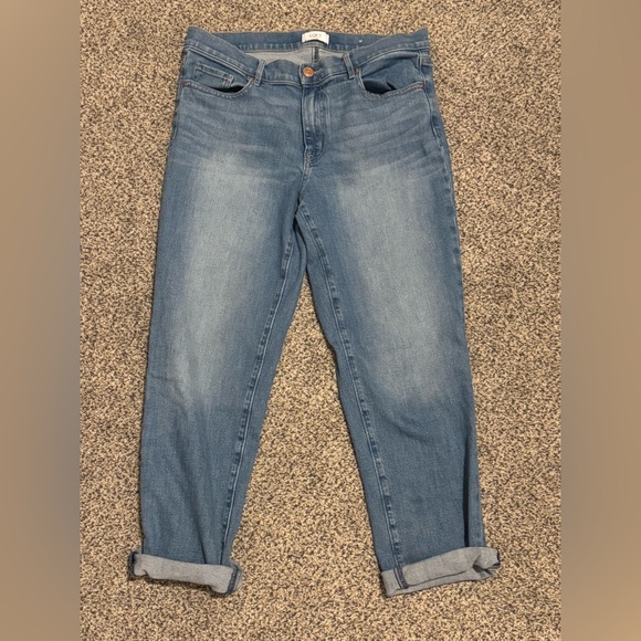 LOFT Outlet Straight Leg Denim “Boyfriend” Jeans - Picture 2 of 4